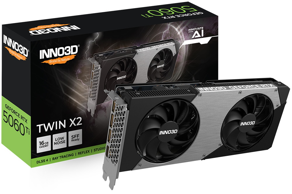 Inno3D GeForce RTX 5060 Ti Twin X2 16GB Grafikkort