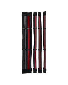 Sleeving Kit - Red/Black/Grey