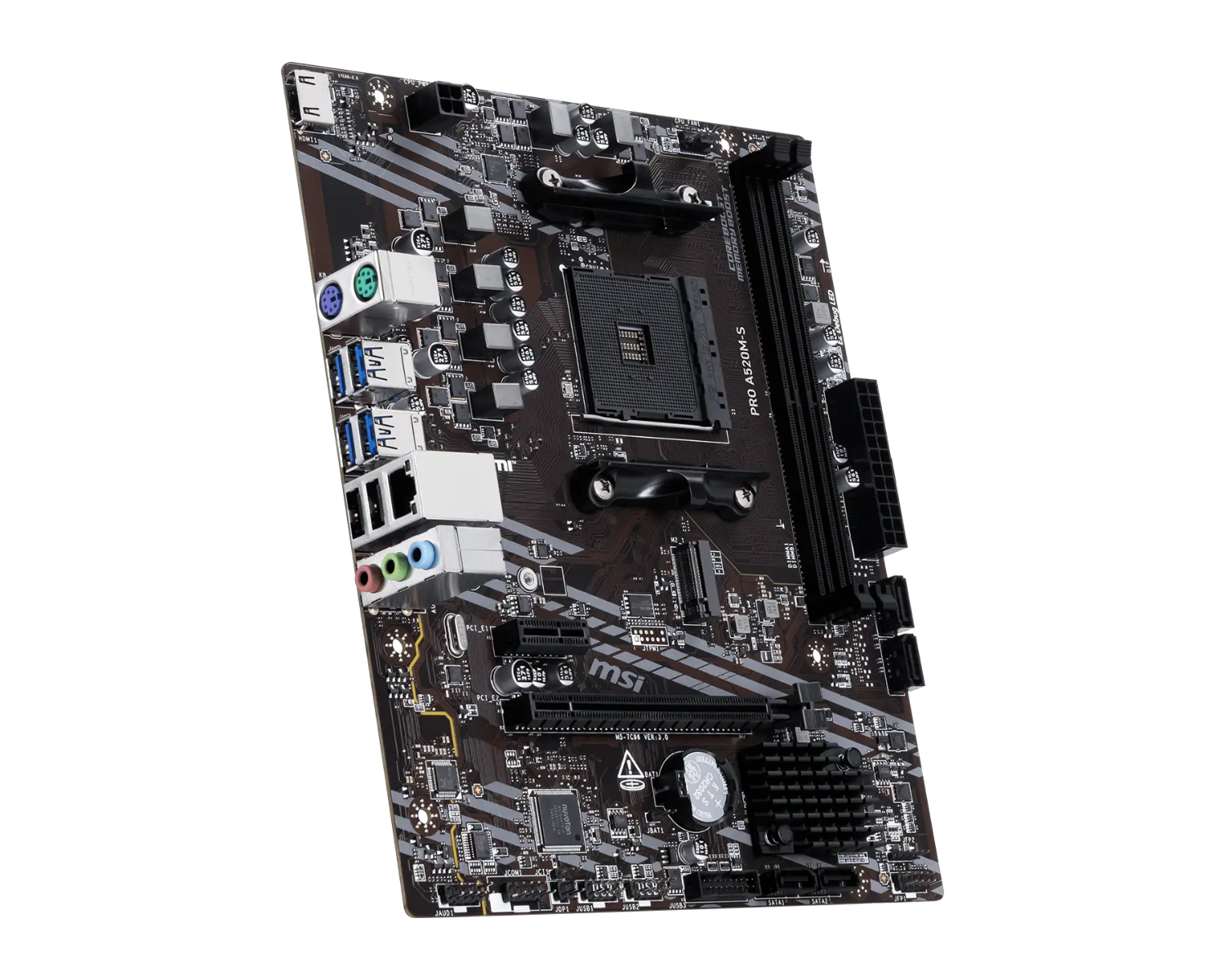 MSI A520M-S DDR4 Bundkort