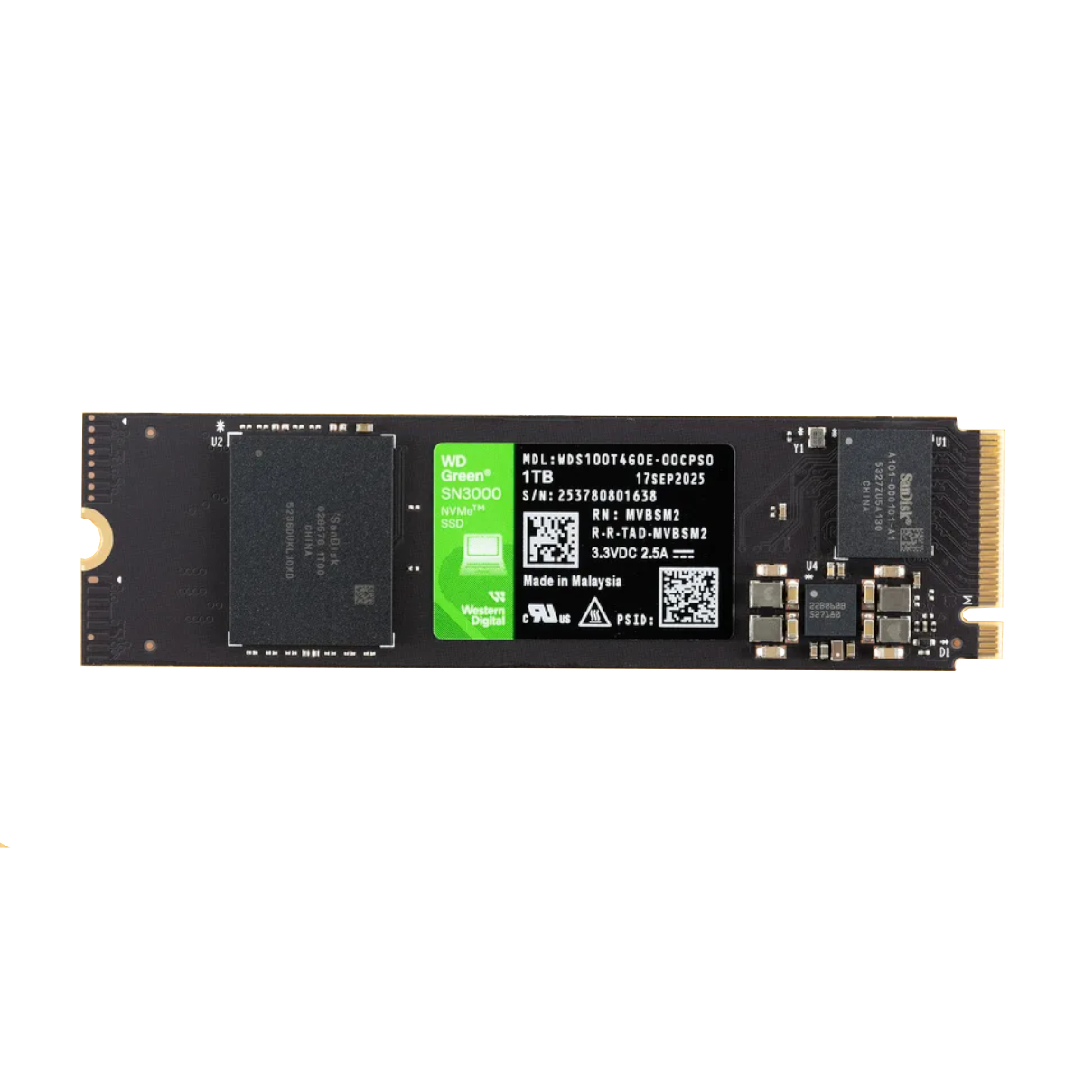 WD Green SN3000 NVMe SSD 1TB