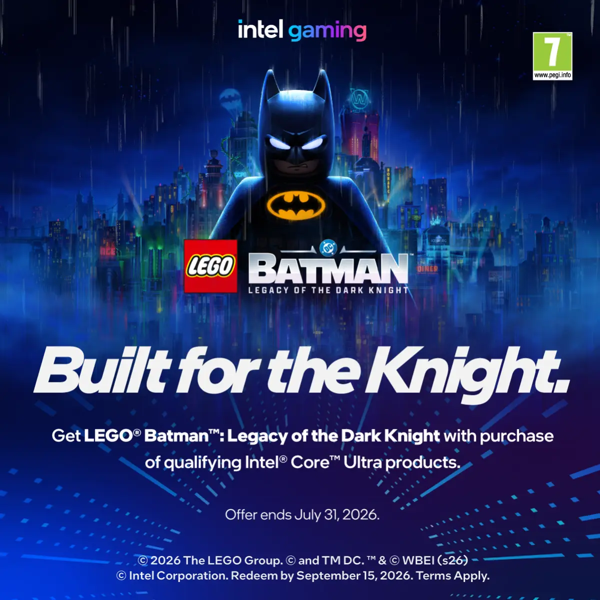 Intel Lego Batman game bundle